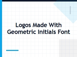Geometric Initials for Minimalist Logo Design