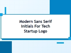 Crafting Modern Sans Serif Initials for Tech Startup Logos