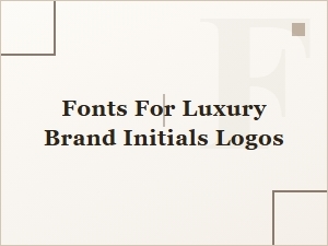 Luxury Brand Initials in Ornate Vintage Fonts